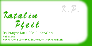 katalin pfeil business card